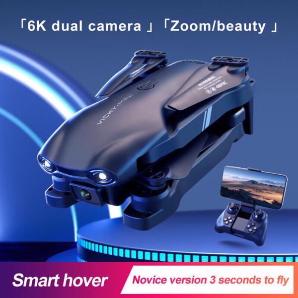 4DRC V13 Remote Control Drone 6K High-definition Dual Camera WiFi FPV Foldable Quadcopter Camera Drone, 2 Batteries, Logistics Randomly Sent By UPS, USPS, FEDEX